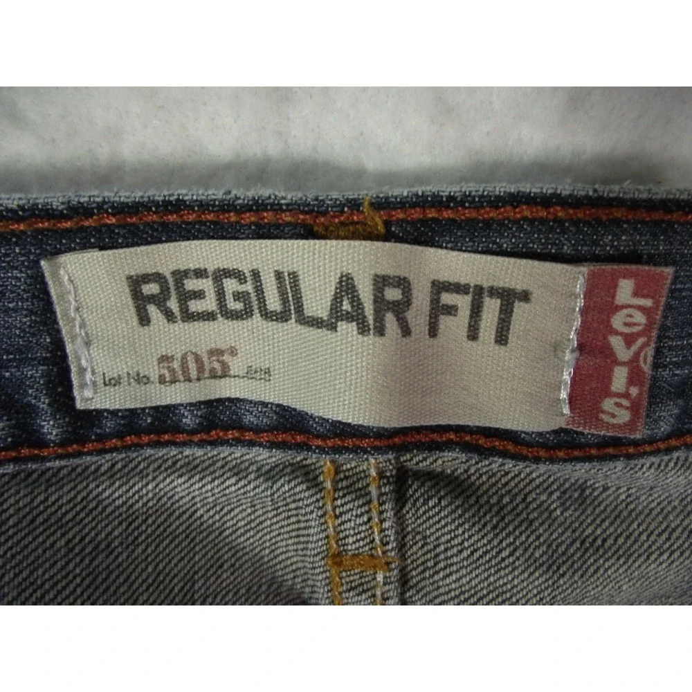 Levi's Men's 505 jeans 36‎ x 30 regular fit straight blue denim pants